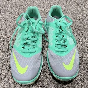 Turquoise Nike shoes